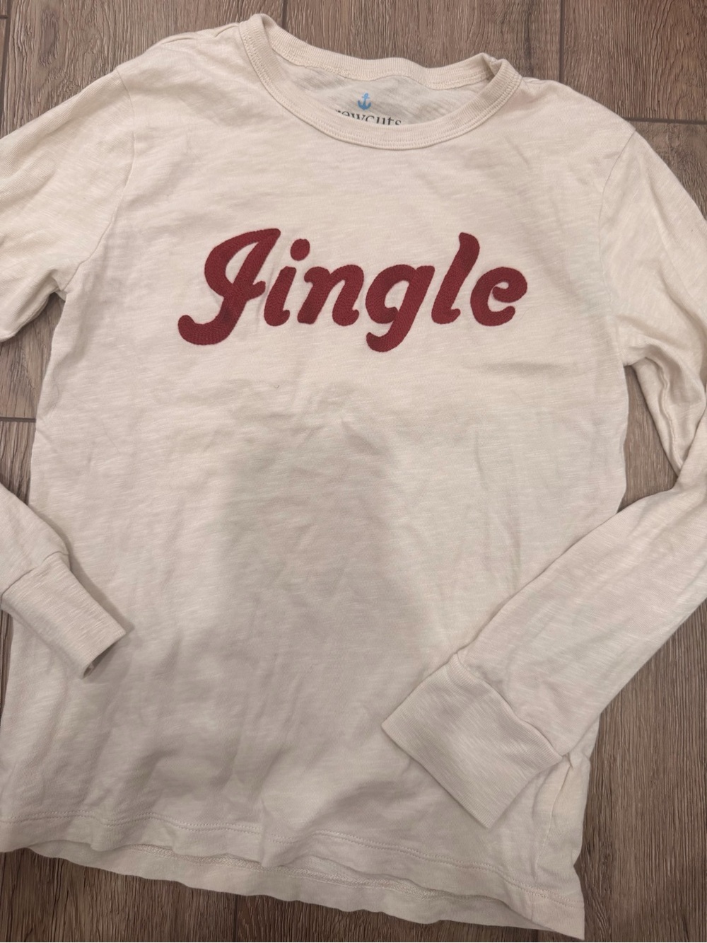 Crewcuts Cream Jingle Tshirt 0332
